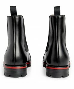 Christian Louboutin Melon Leather Ankle Boots BK01 Chelsea Boots -Christian Louboutin Online Shop christian louboutin melon leather ankle boots 17693717 37016807 1000