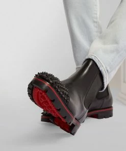 Christian Louboutin Melon Spikes Leather Ankle Boots B026 Chelsea Boots -Christian Louboutin Online Shop christian louboutin melon spikes leather ankle boots 16567611 32137758 1000