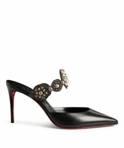 Christian Louboutin Miss Goldora Leather Mules 85 B580 Heeled Mules