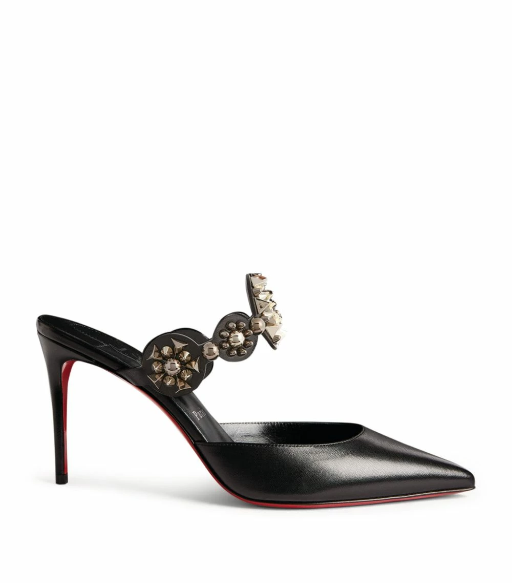 Christian Louboutin Miss Goldora Leather Mules 85 B580 Heeled Mules 1 Christian Louboutin Miss Goldora Leather Mules 85 B580 Heeled Mules