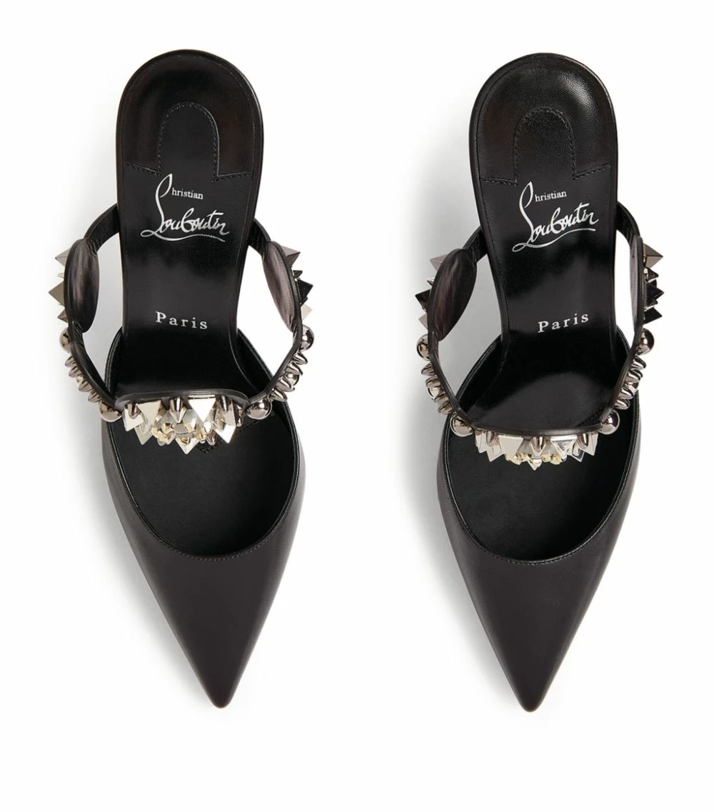 Christian Louboutin Miss Goldora Leather Mules 85 B580 Heeled Mules 3 Christian Louboutin Miss Goldora Leather Mules 85 B580 Heeled Mules - Image 3
