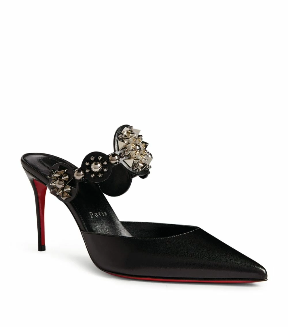 Christian Louboutin Miss Goldora Leather Mules 85 B580 Heeled Mules 5 Christian Louboutin Miss Goldora Leather Mules 85 B580 Heeled Mules - Image 5
