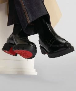 Christian Louboutin Montezu Lug Ankle Boots BK01 -Christian Louboutin Online Shop christian louboutin montezu lug ankle boots 17379082 35876534 1000