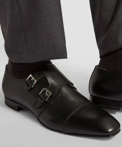 Christian Louboutin Mortimer Leather Monk Shoes BK01 Smart Shoes -Christian Louboutin Online Shop christian louboutin mortimer leather monk shoes 16592684 32307414 1000