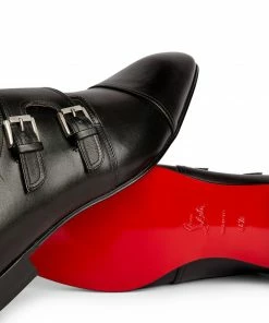 Christian Louboutin Mortimer Leather Monk Shoes BK01 Smart Shoes -Christian Louboutin Online Shop christian louboutin mortimer leather monk shoes 16592684 32307428 1000