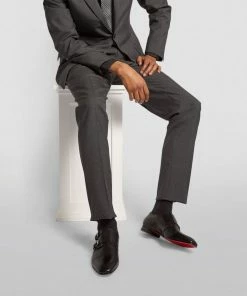 Christian Louboutin Mortimer Leather Monk Shoes BK01 Smart Shoes -Christian Louboutin Online Shop christian louboutin mortimer leather monk shoes 16592684 32309293 1000