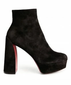 Christian Louboutin Movida Suede Boots 130 BK01 Ankle Boots