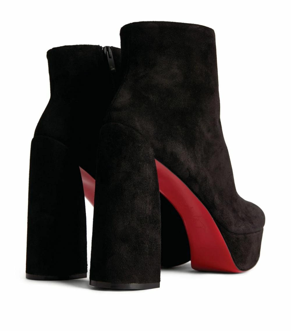 Christian Louboutin Movida Suede Boots 130 BK01 Ankle Boots 6 Christian Louboutin Movida Suede Boots 130 BK01 Ankle Boots - Image 6