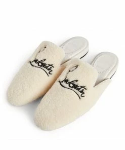 Christian Louboutin Navy Coolito Slippers WH43 Loafers -Christian Louboutin Online Shop christian louboutin navy coolito slippers 17338612 35661164 1000