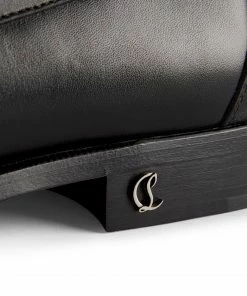 Christian Louboutin No Penny Canvas-Leather Loafers CM4V -Christian Louboutin Online Shop christian louboutin no penny canvas leather loafers 17650002 37284582 1000