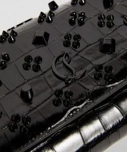 Christian Louboutin Paloma Embellished Patent Leather Clutch Bag CM53 Top Handle Bags -Christian Louboutin Online Shop christian louboutin paloma embellished patent leather clutch bag 17510017 37304245 1000