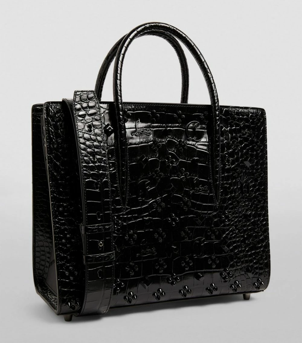 Christian Louboutin Paloma Embellished Patent Leather Tote Bag CM53 Top Handle Bags 3 Christian Louboutin Paloma Embellished Patent Leather Tote Bag CM53 Top Handle Bags - Image 3