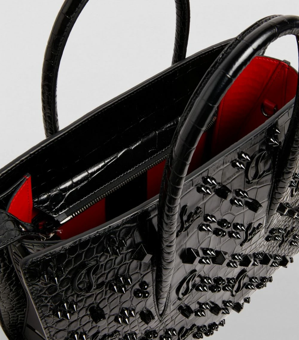 Christian Louboutin Paloma Embellished Patent Leather Tote Bag CM53 Top Handle Bags 6 Christian Louboutin Paloma Embellished Patent Leather Tote Bag CM53 Top Handle Bags - Image 6