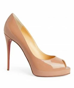 Christian Louboutin Patent Leather New Very Prive Pumps 120 PK1A Heeled Sandals