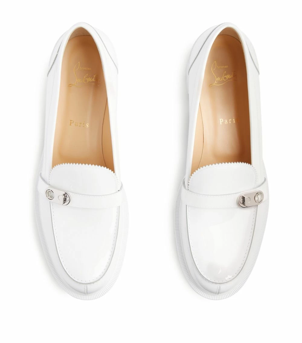 Christian Louboutin Patent Lock Woody Loafers W222 2 Christian Louboutin Patent Lock Woody Loafers W222 - Image 2