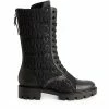 Christian Louboutin Pavleta Leather Combat Boots BK01 Ankle Boots