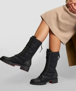 Christian Louboutin Pavleta Leather Combat Boots BK01 Ankle Boots -Christian Louboutin Online Shop christian louboutin pavleta leather combat boots 17763714 37314022 1000