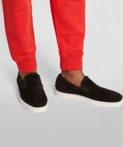 Christian Louboutin Pik Boat Studded Suede Sneakers CM53 Slip-On Sneakers 11 Christian Louboutin Pik Boat Studded Suede Sneakers CM53 Slip-On Sneakers -Christian Louboutin Online Shop christian louboutin pik boat studded suede sneakers 16567610 32137769 1000