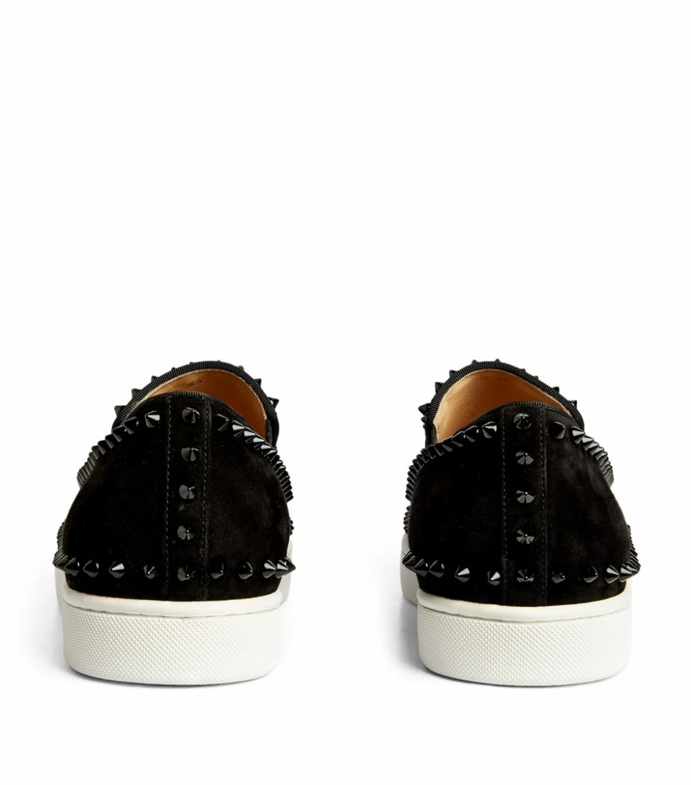 Christian Louboutin Pik Boat Studded Suede Sneakers CM53 Slip-On Sneakers 3 Christian Louboutin Pik Boat Studded Suede Sneakers CM53 Slip-On Sneakers - Image 3