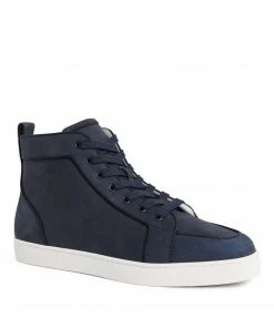 Christian Louboutin Rantus Orlato Flat Leather Sneakers BL4G High-Top Sneakers -Christian Louboutin Online Shop christian louboutin rantus orlato flat leather sneakers 17362019 35733693 1000