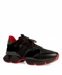 Christian Louboutin Redrunner Leather Sneakers BK01 Slip-On Sneakers