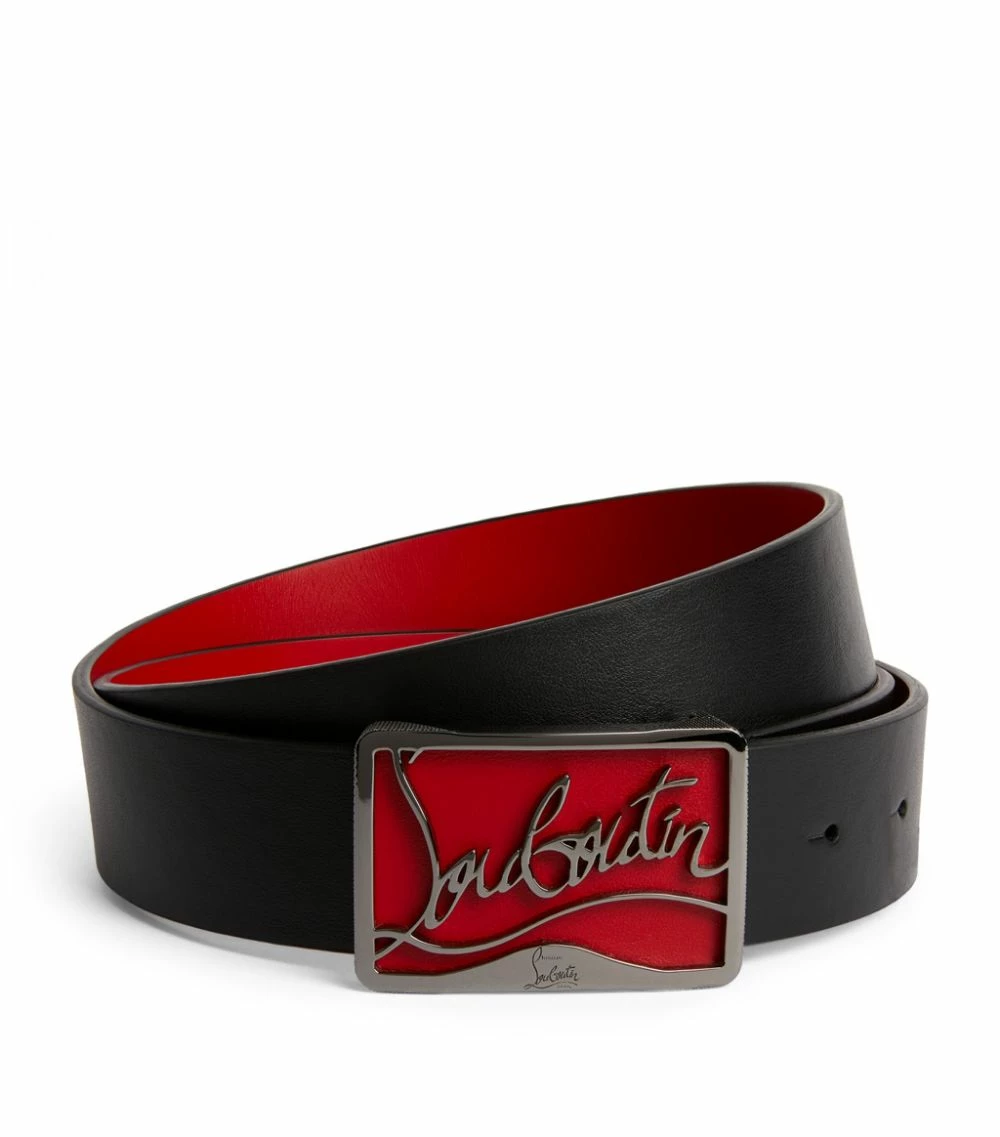 Christian Louboutin Ricky Leather Belt H779 Belts 1 Christian Louboutin Ricky Leather Belt H779 Belts