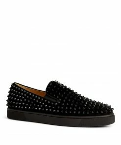Christian Louboutin Rollerboat Leather Slip-On Sneakers B049