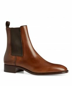 Christian Louboutin Samson Leather Boots BWI3 Chelsea Boots