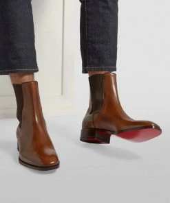 Christian Louboutin Samson Leather Boots BWI3 Chelsea Boots -Christian Louboutin Online Shop christian louboutin samson leather boots 16594093 32309290 1000