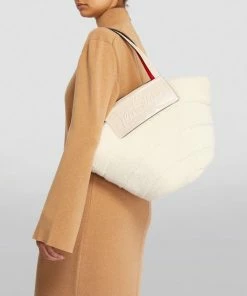 Christian Louboutin Shearling Loubishore Tote Bag W421 Tote Bags -Christian Louboutin Online Shop christian louboutin shearling loubishore tote bag 17643212 36980498 1000