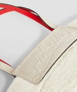 Christian Louboutin Shearling Loubishore Tote Bag W421 Tote Bags -Christian Louboutin Online Shop christian louboutin shearling loubishore tote bag 17643212 36980499 1000
