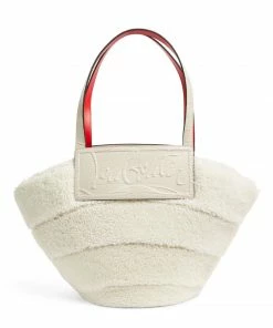 Christian Louboutin Shearling Loubishore Tote Bag W421 Tote Bags