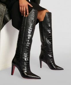 Christian Louboutin Slimini Botta Calf Ali Knee-High Boots 85 BK01 Knee High Boots -Christian Louboutin Online Shop christian louboutin slimini botta calf ali knee high boots 85 17377636 35876527 1000