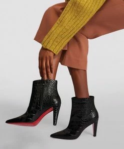 Christian Louboutin Slimini Leather Ankle Boots 85 BK01 -Christian Louboutin Online Shop christian louboutin slimini leather ankle boots 85 17286976 35319471 1000