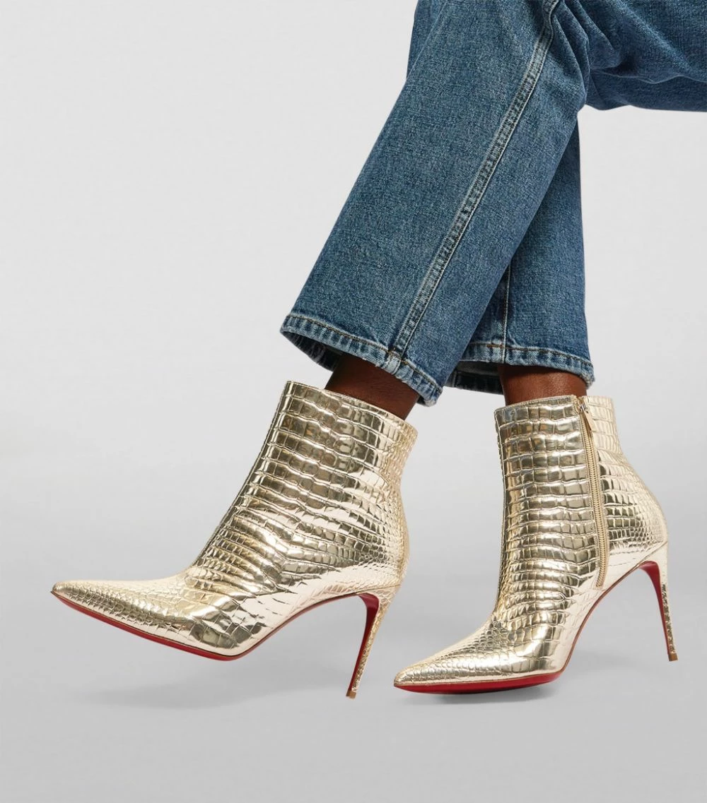 Christian Louboutin So Kate Leather Boots 85 PL07 Ankle Boots 2 Christian Louboutin So Kate Leather Boots 85 PL07 Ankle Boots - Image 2