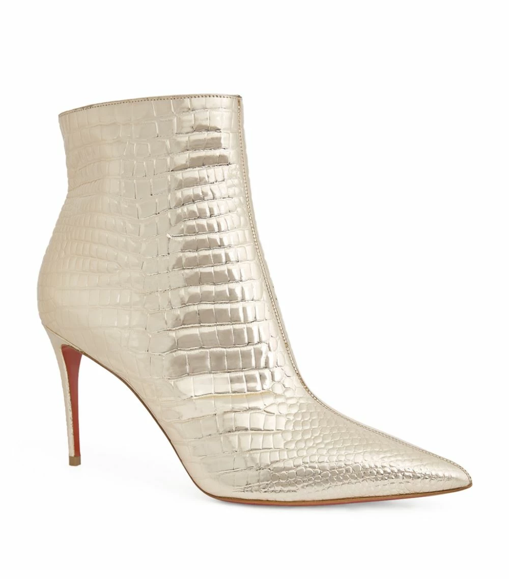 Christian Louboutin So Kate Leather Boots 85 PL07 Ankle Boots 4 Christian Louboutin So Kate Leather Boots 85 PL07 Ankle Boots - Image 4