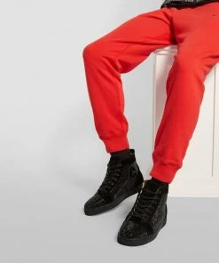 Christian Louboutin Suede Louis Strass High-Top Sneakers BK01 -Christian Louboutin Online Shop christian louboutin suede louis strass high top sneakers 16602522 32308748 1000