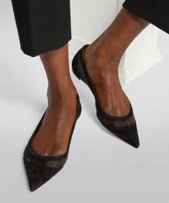 Christian Louboutin Suede Mesh-Panel Galativi Flats CM47 Ballet Flats 11 Christian Louboutin Suede Mesh-Panel Galativi Flats CM47 Ballet Flats -Christian Louboutin Online Shop christian louboutin suede mesh panel galativi flats 16662340 32474777 1000