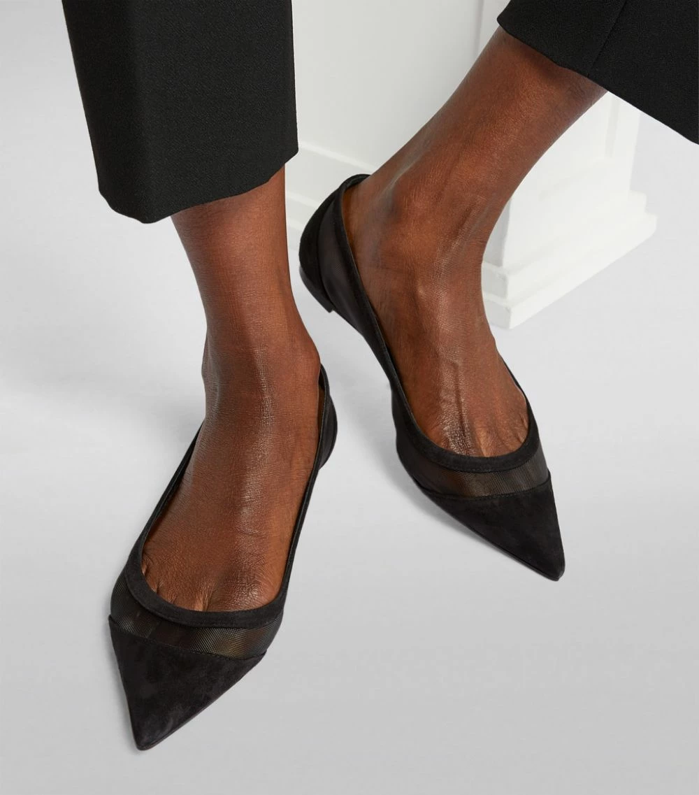 Christian Louboutin Suede Mesh-Panel Galativi Flats CM47 Ballet Flats 5 Christian Louboutin Suede Mesh-Panel Galativi Flats CM47 Ballet Flats - Image 5