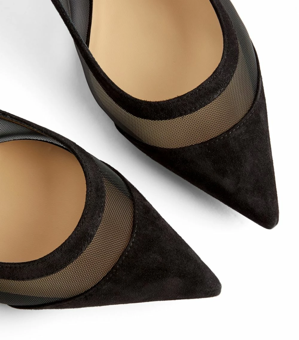 Christian Louboutin Suede Mesh-Panel Galativi Flats CM47 Ballet Flats 7 Christian Louboutin Suede Mesh-Panel Galativi Flats CM47 Ballet Flats - Image 7