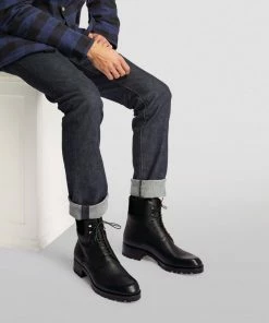 Christian Louboutin Trapman Leather Boots BL1U Lace Up Boots -Christian Louboutin Online Shop christian louboutin trapman leather boots 17436982 36015237 1000