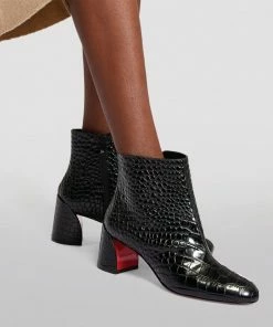 Christian Louboutin Turela Leather Ankle Boots 55 BK01 -Christian Louboutin Online Shop christian louboutin turela leather ankle boots 55 17284002 35298154 1000