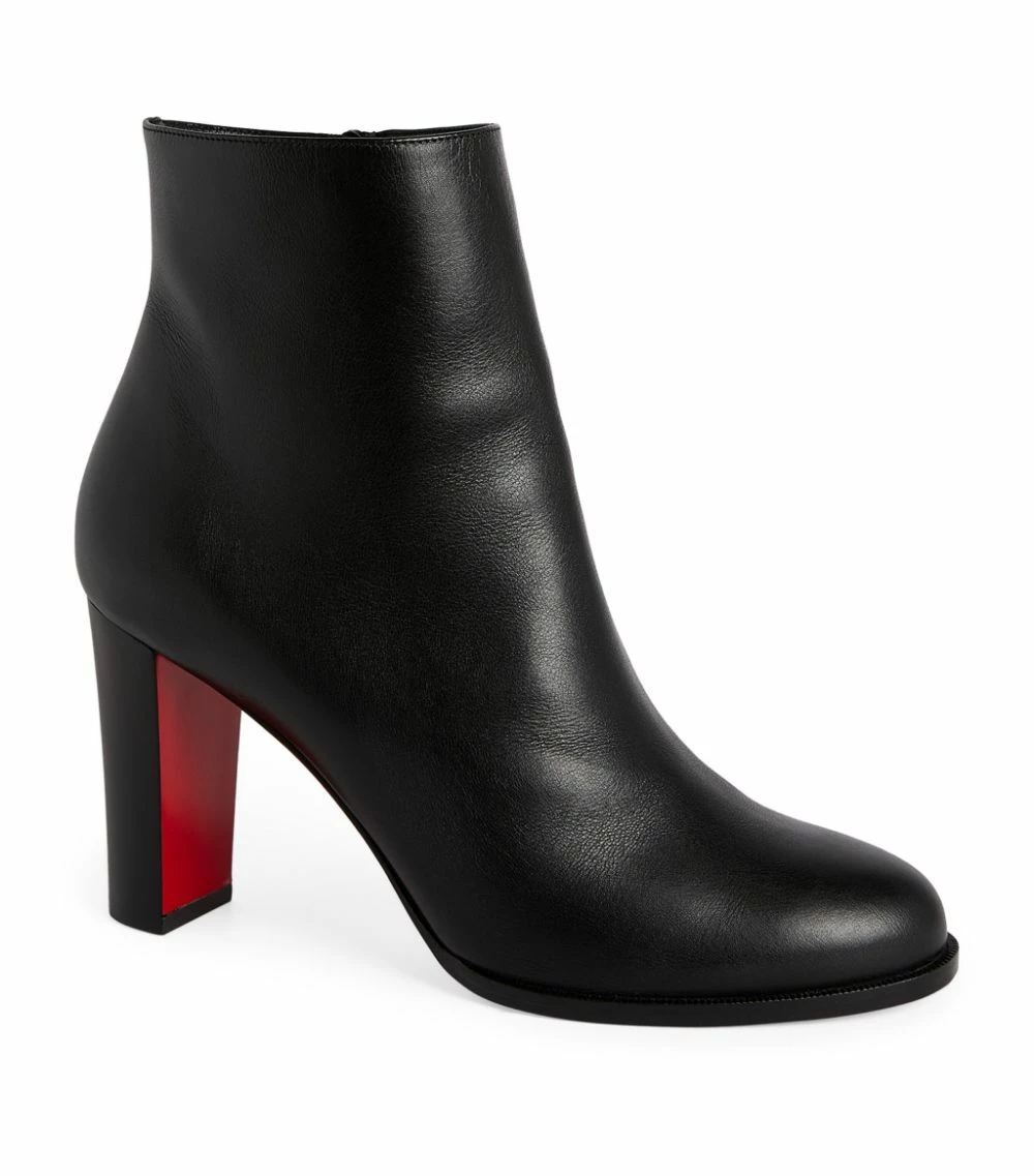 Christian Louboutin Turela Leather Ankle Boots 85 BK01 1 Christian Louboutin Turela Leather Ankle Boots 85 BK01