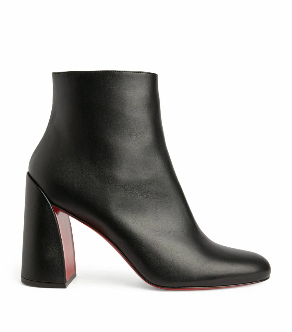 Christian Louboutin Turela Leather Ankle Boots 85 BK01 2 Christian Louboutin Turela Leather Ankle Boots 85 BK01 - Image 2