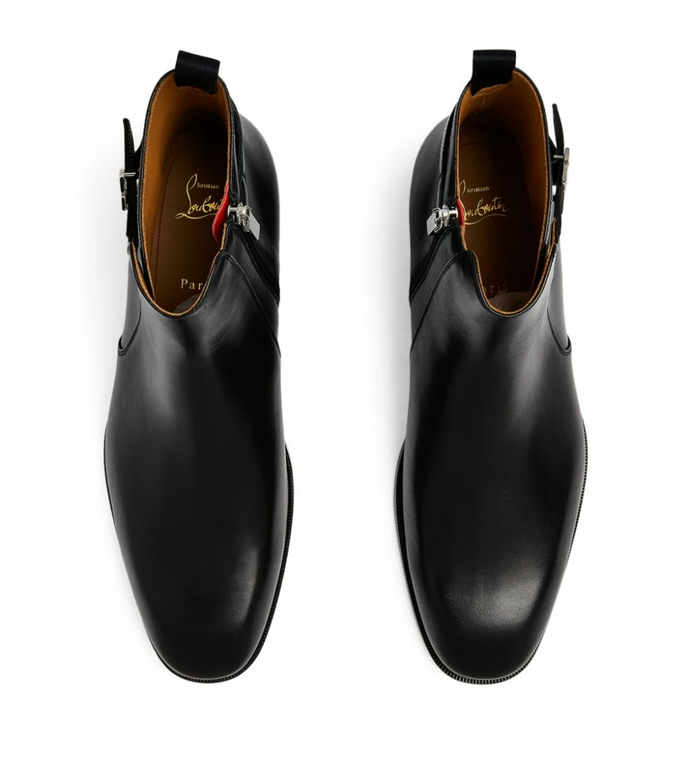 Christian Louboutin Validobi Leather Chelsea Boots BK01 3 Christian Louboutin Validobi Leather Chelsea Boots BK01 - Image 3