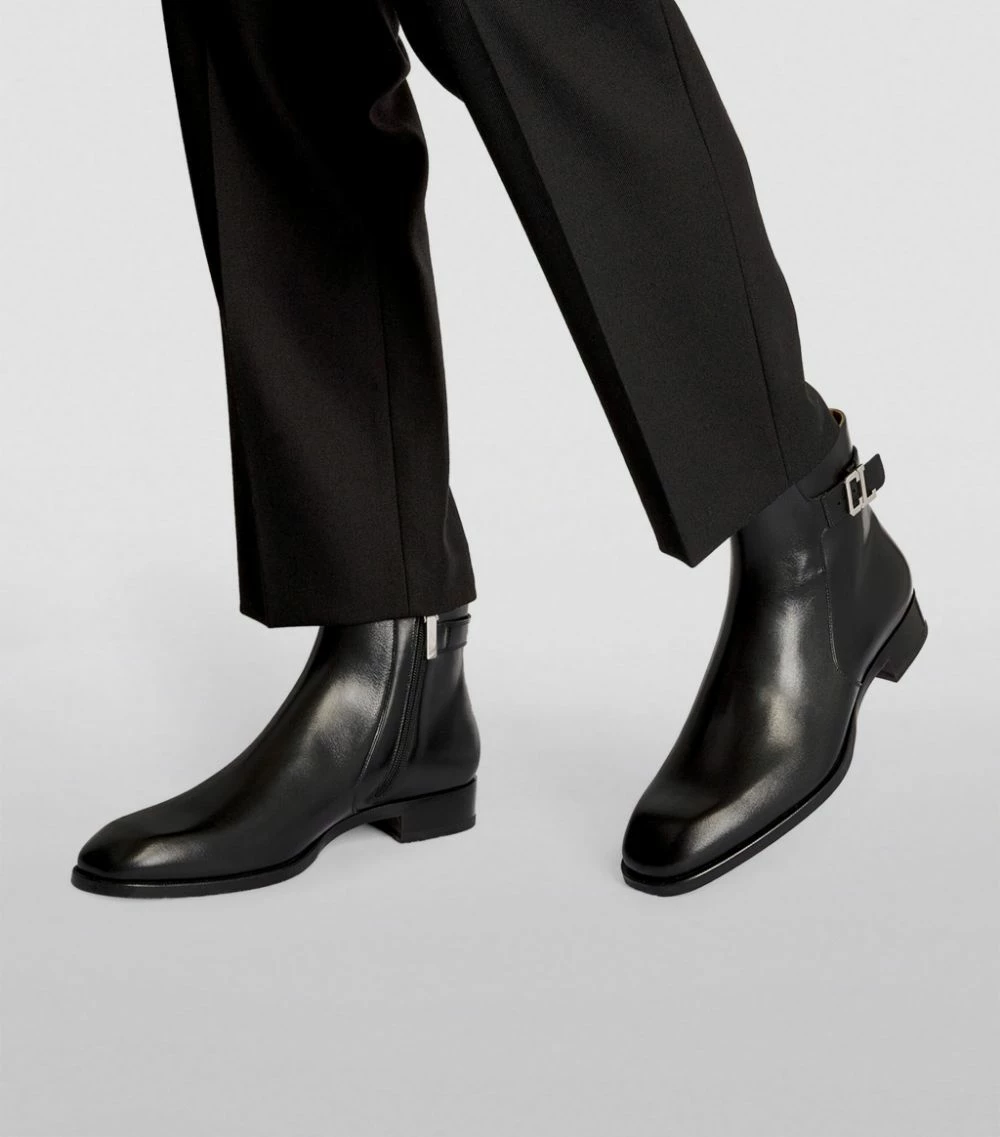 Christian Louboutin Validobi Leather Chelsea Boots BK01 2 Christian Louboutin Validobi Leather Chelsea Boots BK01 - Image 2