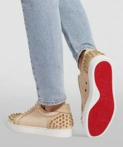 Christian Louboutin Vieira 2 Orlato Embellished Leather Sneakers N252 Low-Top Sneakers -Christian Louboutin Online Shop christian louboutin vieira 2 orlato embellished leather sneakers 16585376 32209672 1000