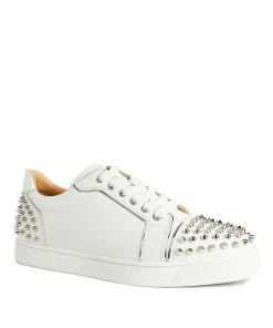 Christian Louboutin Vieira Embellished Leather Sneakers H924 Low-Top Sneakers
