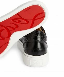 Christian Louboutin Vieirissima Leather Sneakers BK01 Low-Top Sneakers -Christian Louboutin Online Shop christian louboutin vieirissima leather sneakers 16561248 32105511 1000